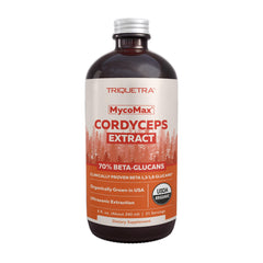 Triquetra Health cordyceps bottle close-up for daily energy and stamina.