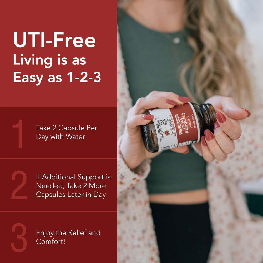 CranEaze capsules in use scenario promoting daily routine