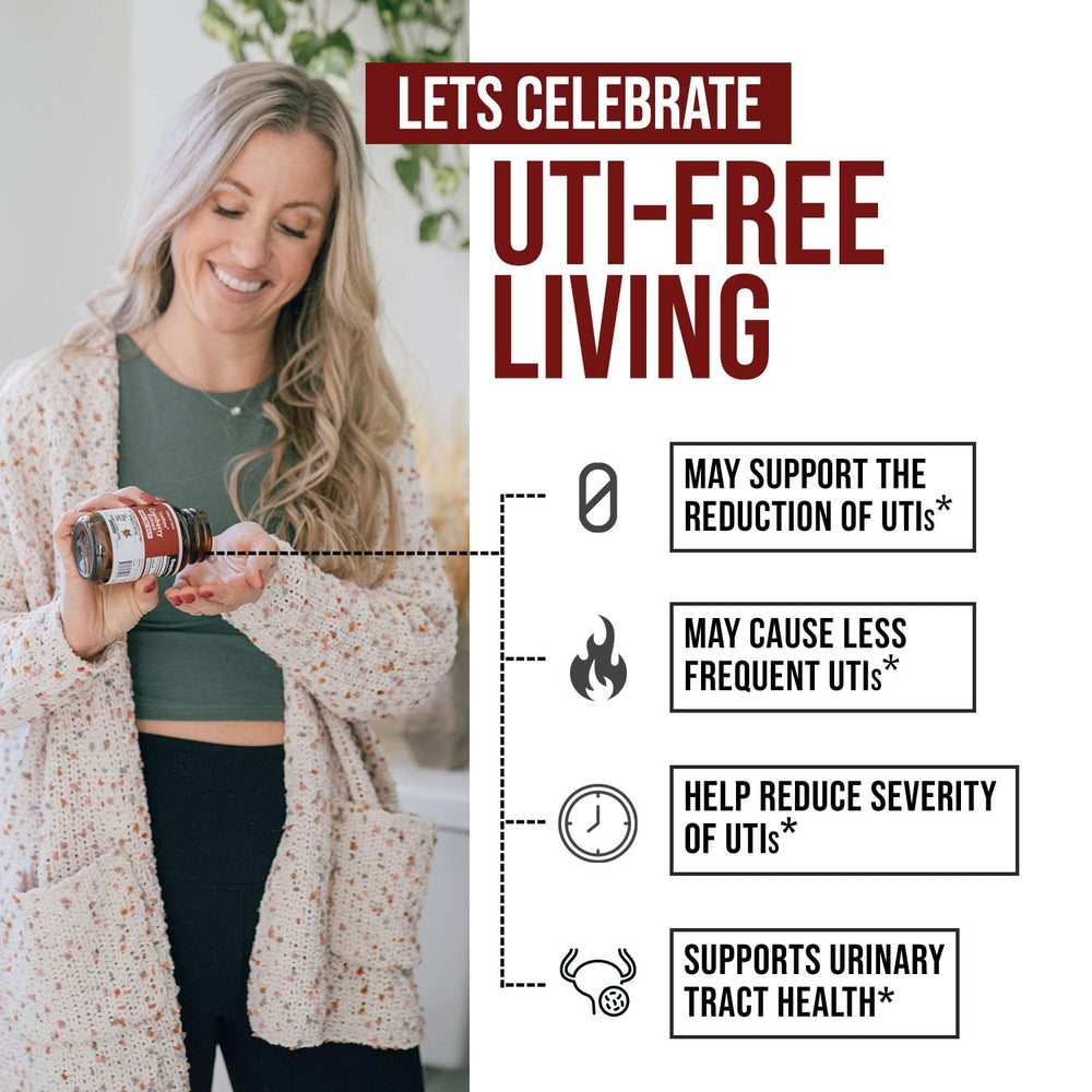 CranEaze capsules on white background for easy daily supplementation