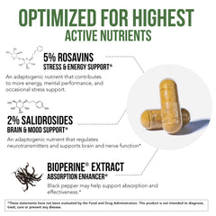 DNA verified label confirms species and origin of Triquetra Health rhodiola