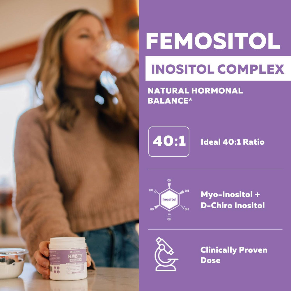 FemoSitol serving scoop demonstrating easy dosing for consistent use
