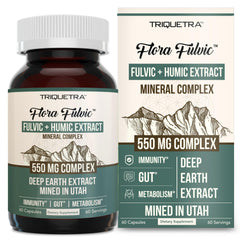 Triquetra Health Flora Fulvic capsule close-up highlighting trace minerals for daily energy support