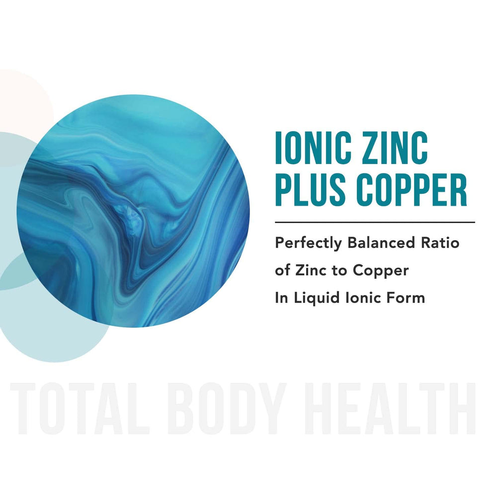 Triquetra Health Ionic Zinc Copper liquid drops ready for fast absorption