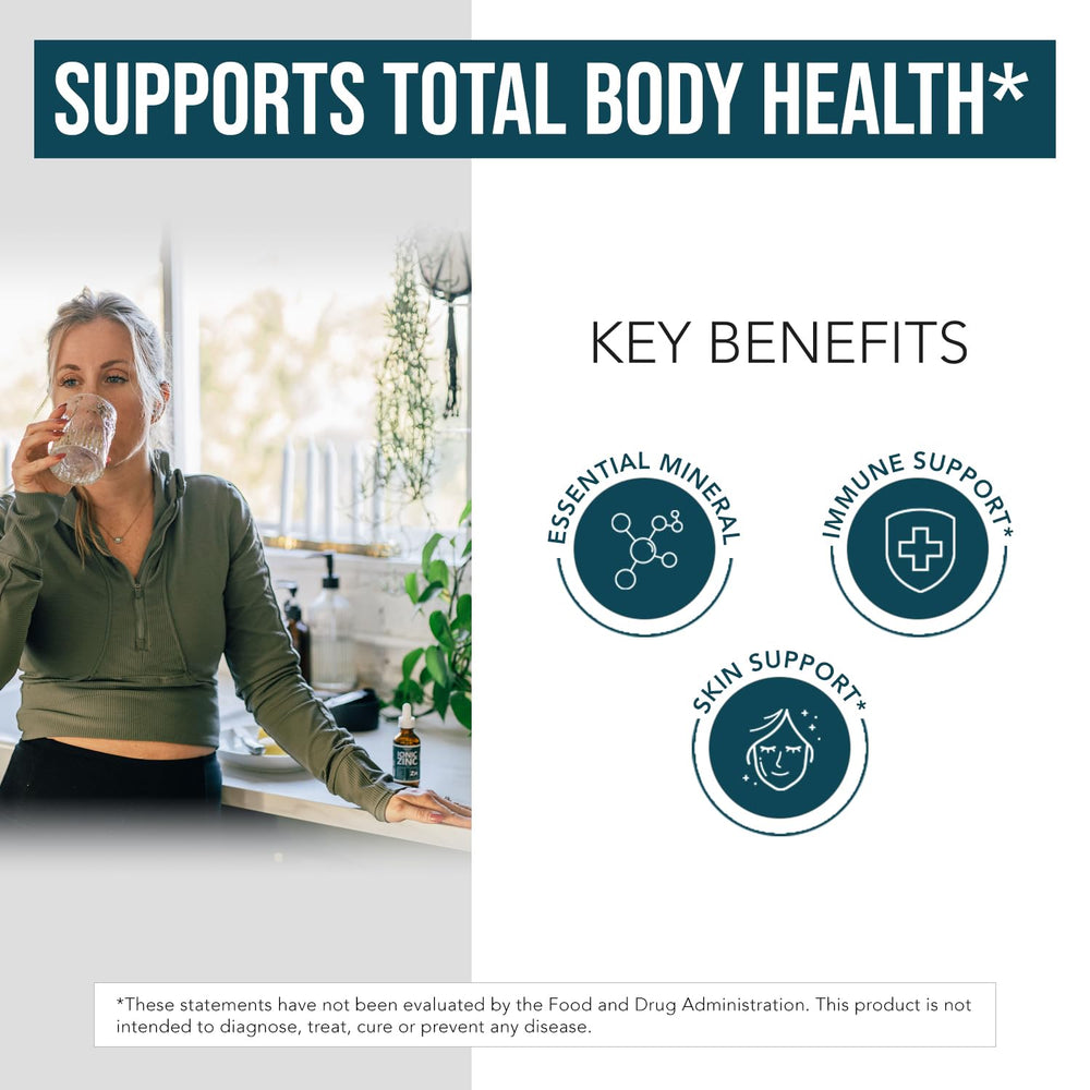GMP-certified production badge assures Triquetra Health Zinc purity.