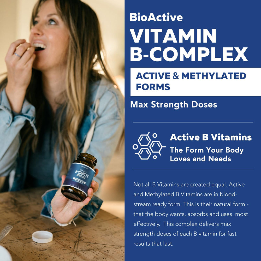 Triquetra Health MethylB12-forms bottle emphasizes instant and sustained cellular energy through multiple B12 forms.