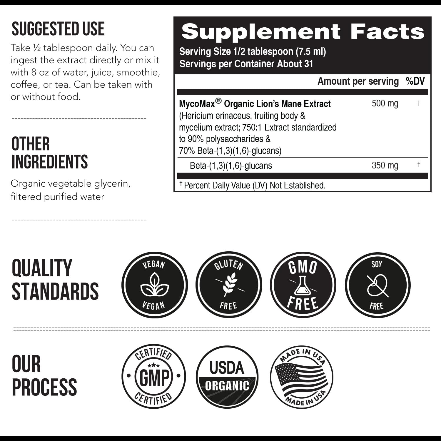 MycoMax neutral taste extract added to tea
