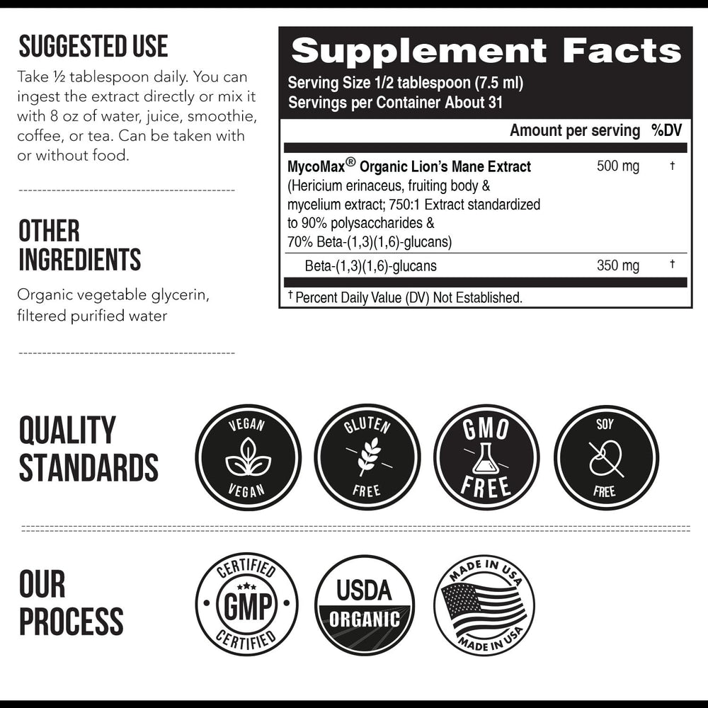 MycoMax neutral taste extract added to tea