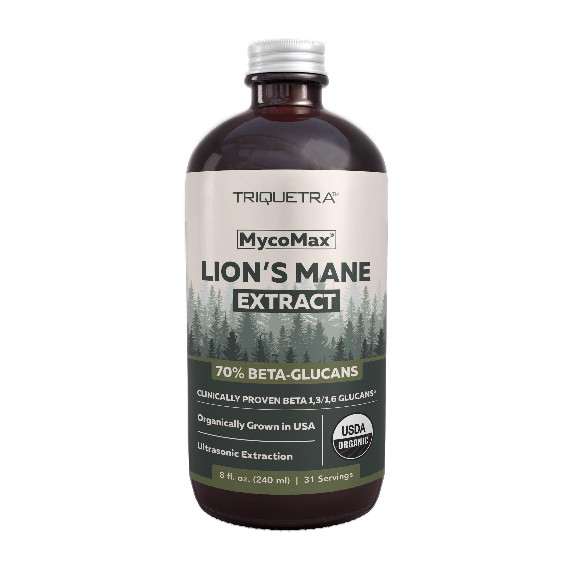 Triquetra Health MycoMax Lions Mane bottle ready for daily focus support