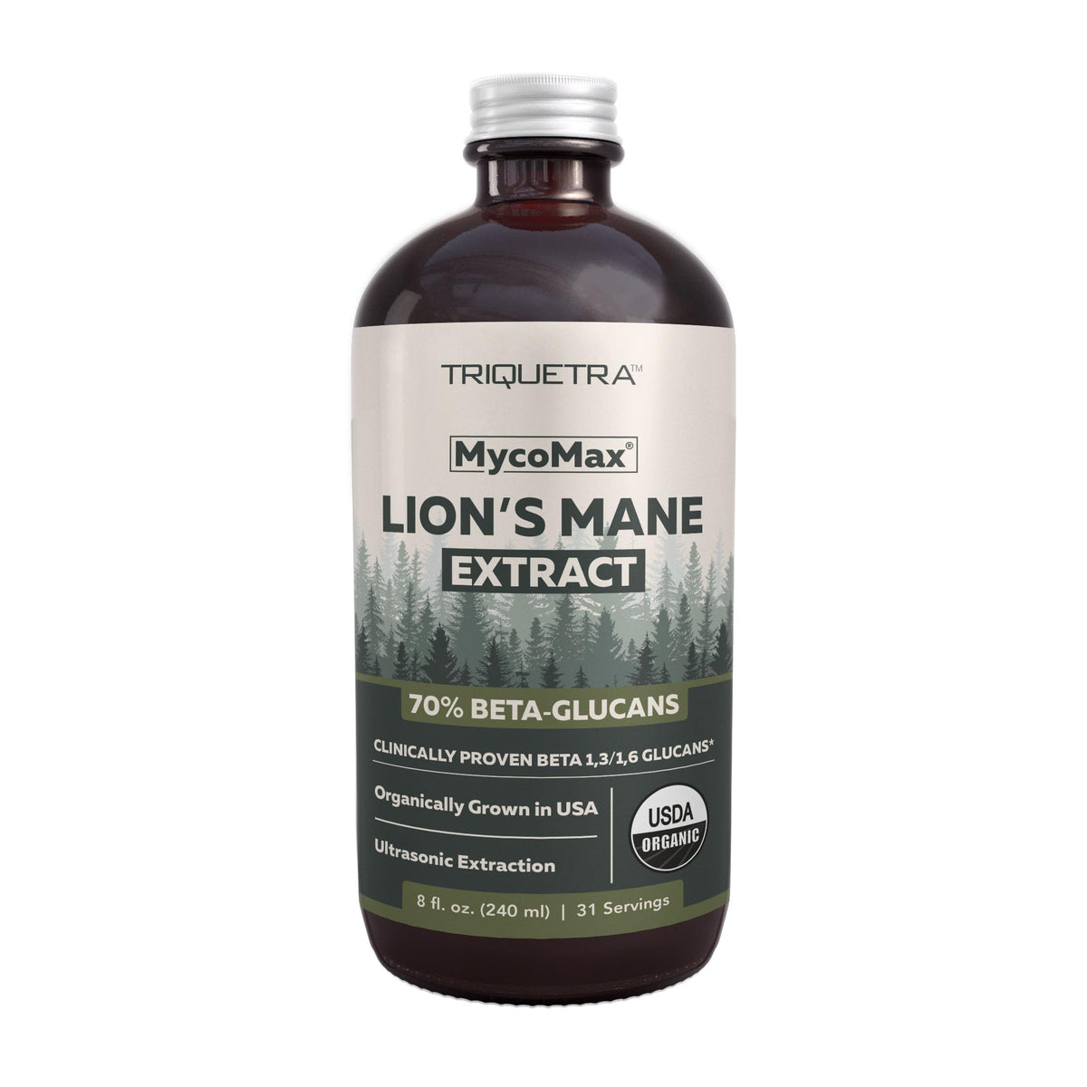 Triquetra Health MycoMax Lions Mane bottle ready for daily focus support