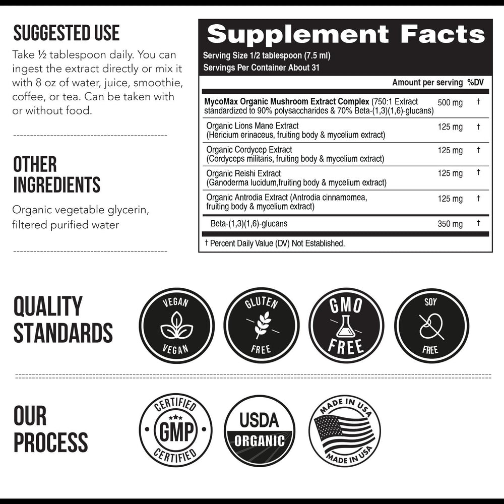 Third-party testing badge on label for quality reassurance