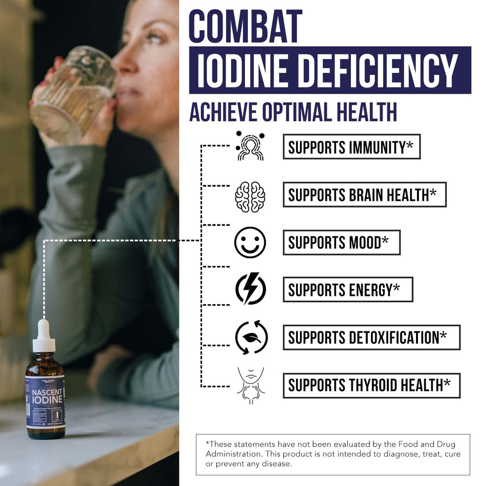 Vegan Nascent Iodine label highlighting GMO-free formula