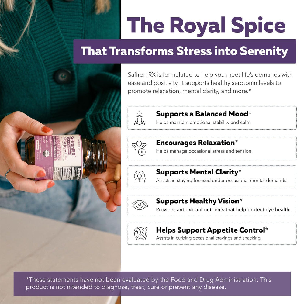 Triquetra Health Safranal 2% detail suggests calm-focused support