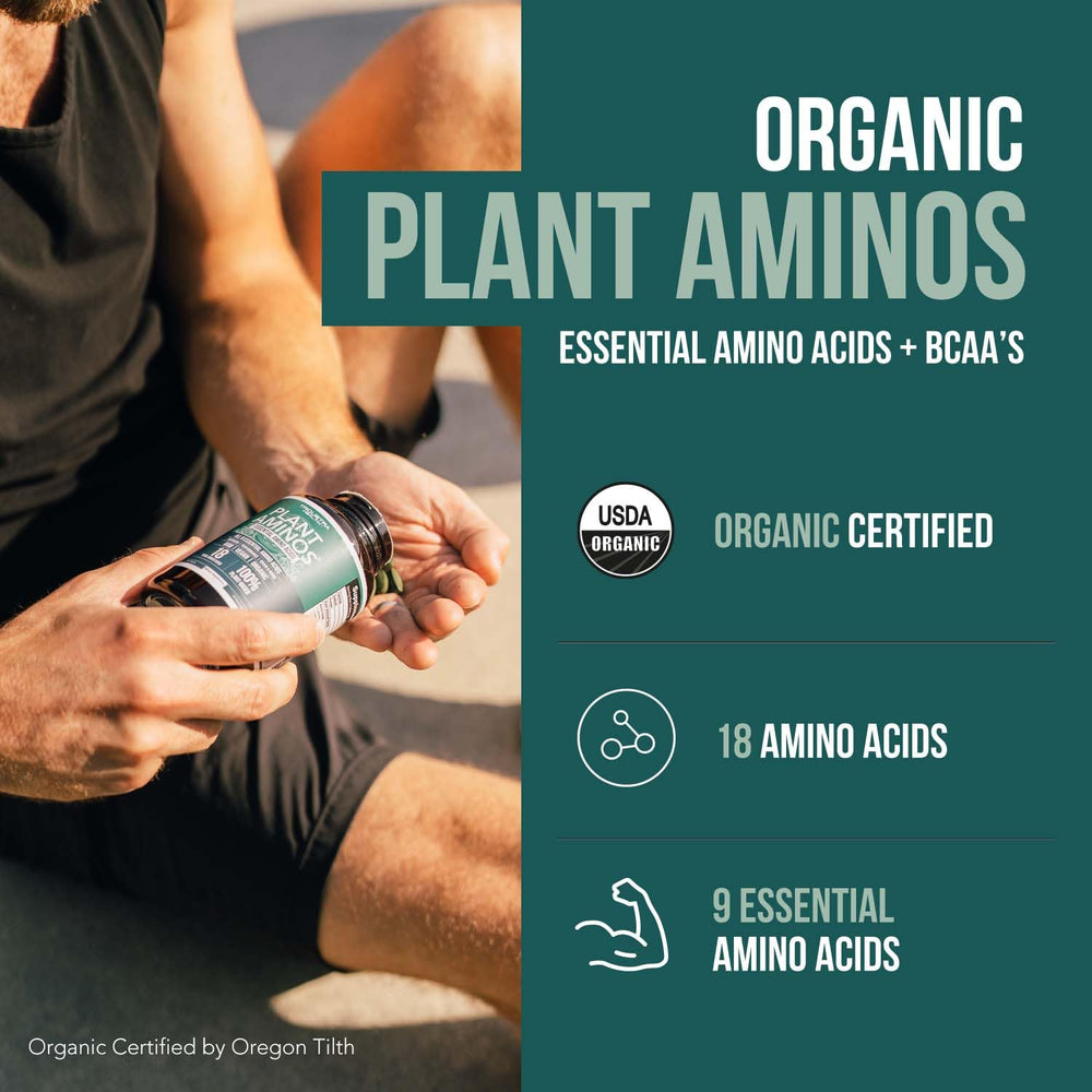 Triquetra Health Plant Aminos spirulina-chlorella blend provides raw plant-based nutrition.