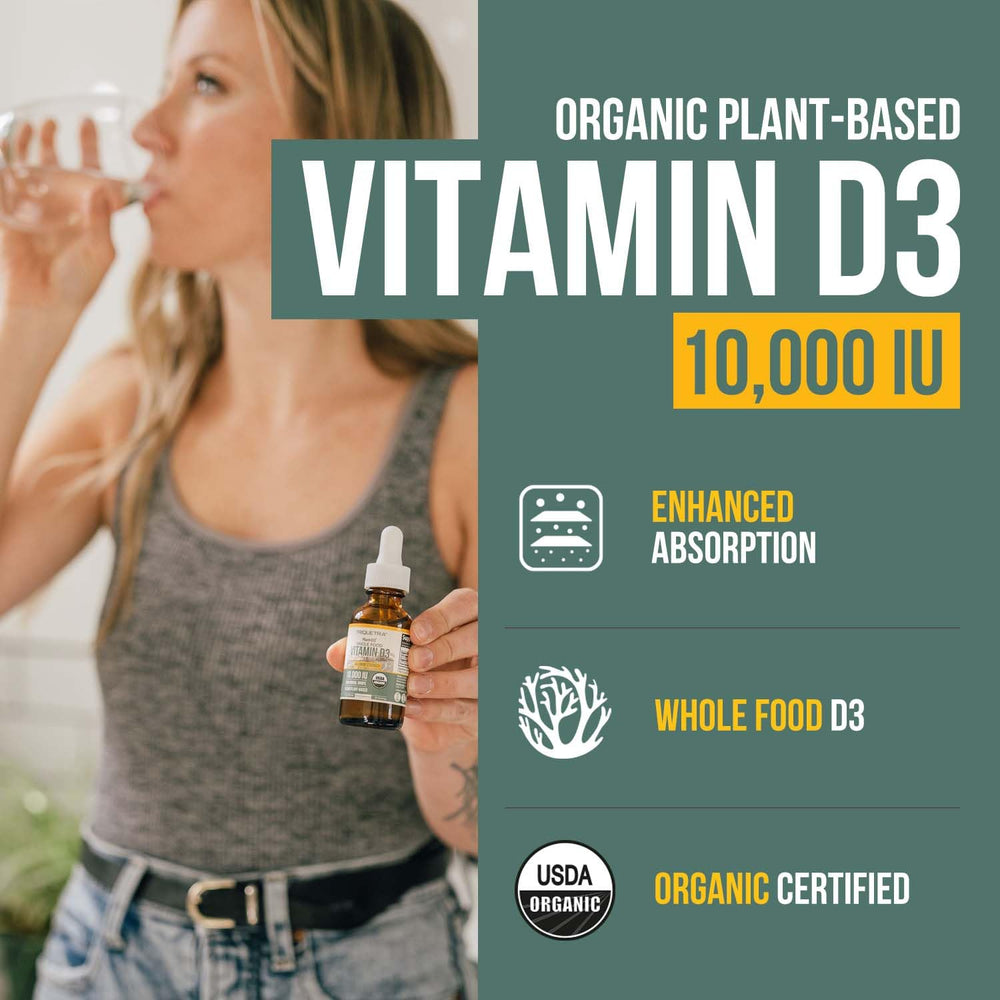 Triquetra Health Plant-D3 sublingual dropper enables easy adjustable dosing.
