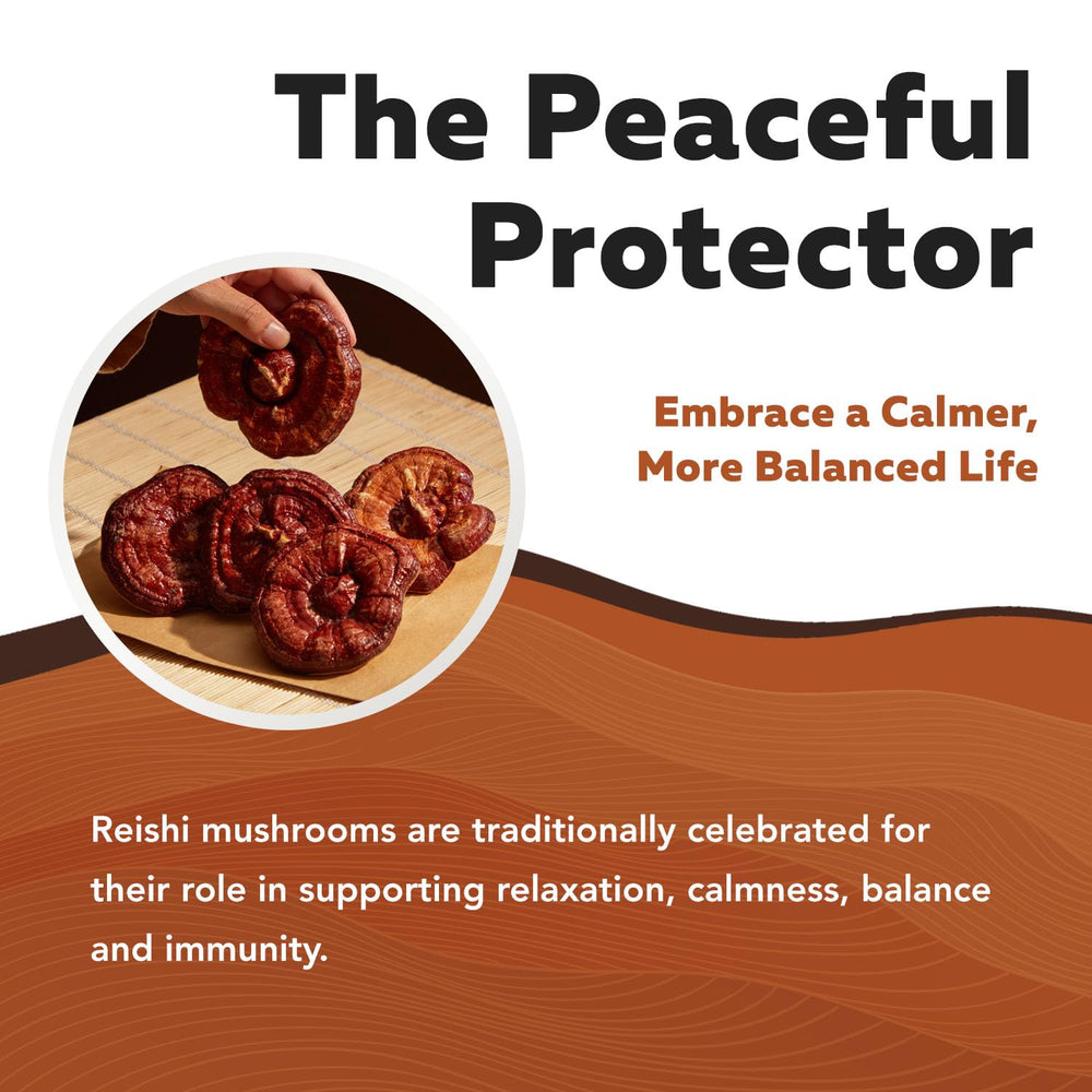 Close-up of Triquetra Health Reishi bottle cap for easy daily intake.