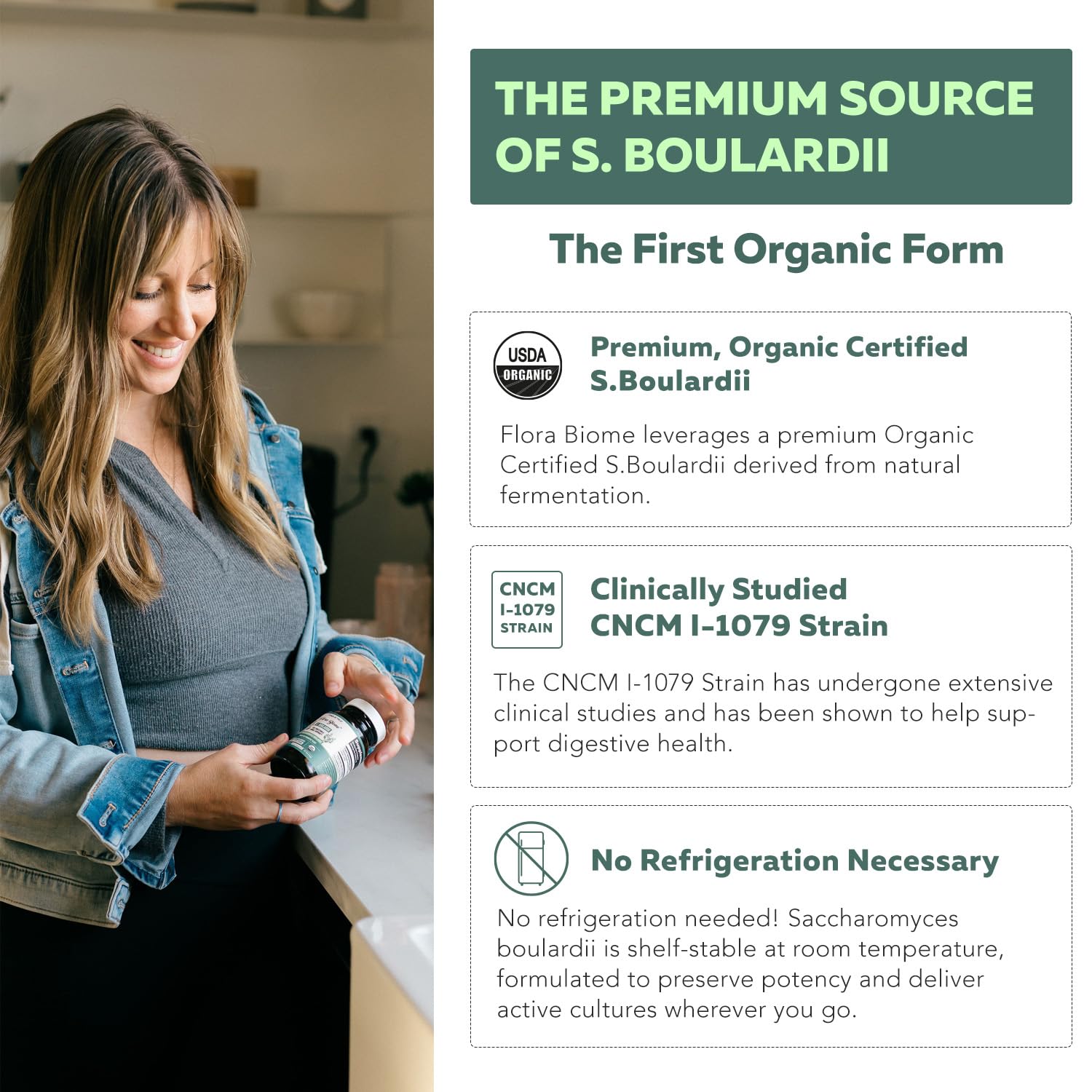 Triquetra Health travel-friendly bottle for on-the-go gut support.