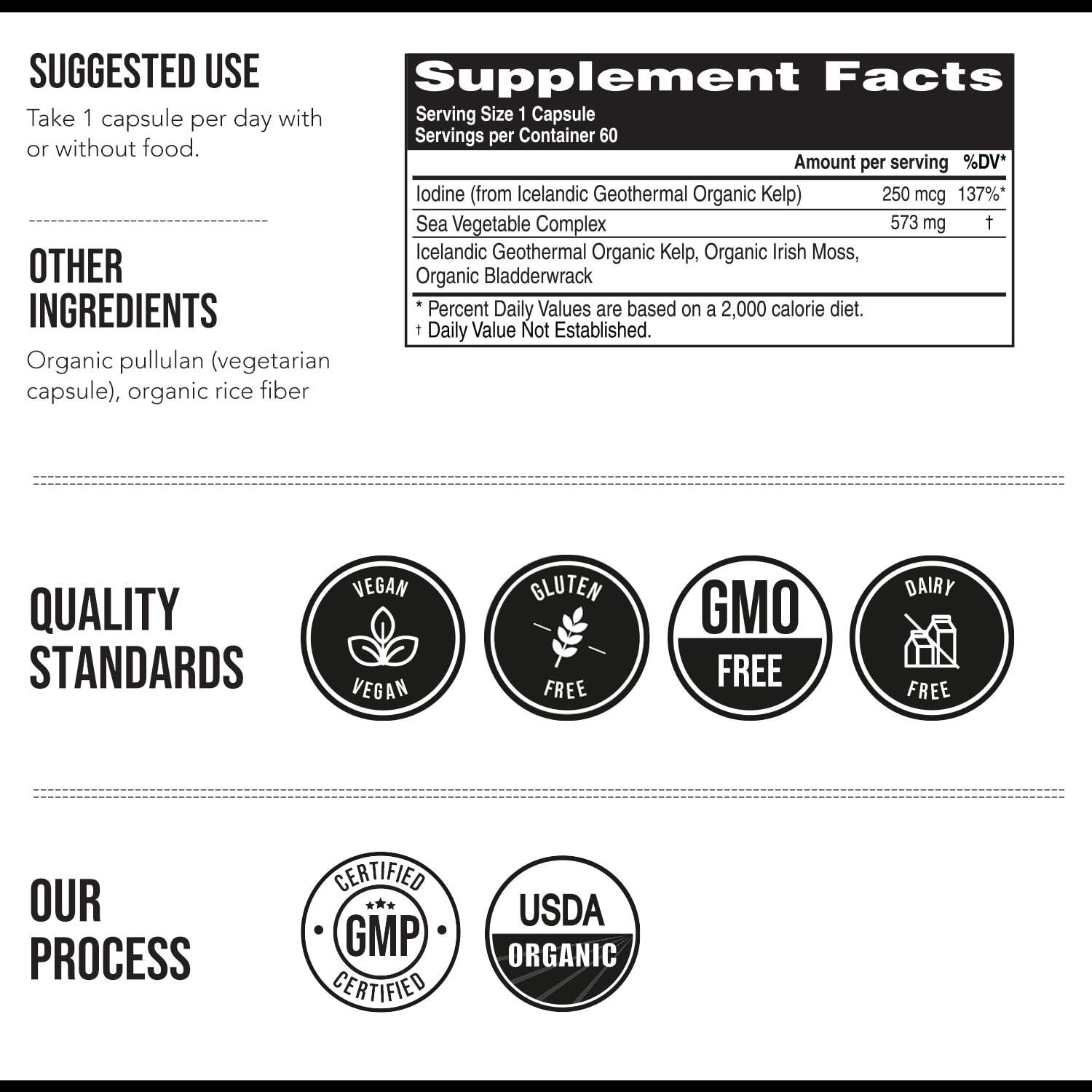 Triquetra Health sea vegetable complex highlighting mineral-rich profile and polysaccharides