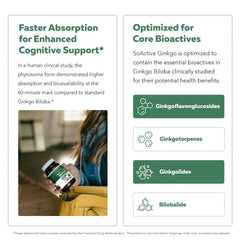 Triquetra Health SoActive Ginkgo Phytosome visual implies advanced bioavailability technology.