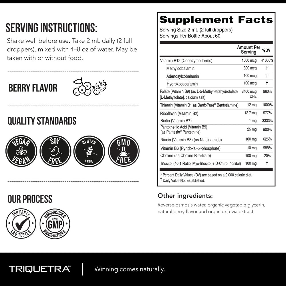 Triquetra Health third-party lab-tested seal ensures potency and purity.