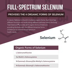 Triquetra Health Total Selenium packaging highlights USA manufacture and vegan formula.