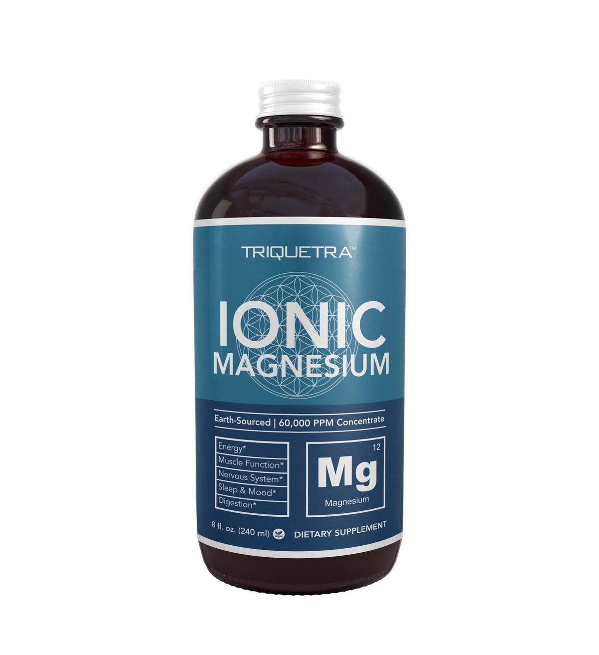 Triquetra Liquid Magnesium bottle shown; supports fast absorption and daily mineral balance.
