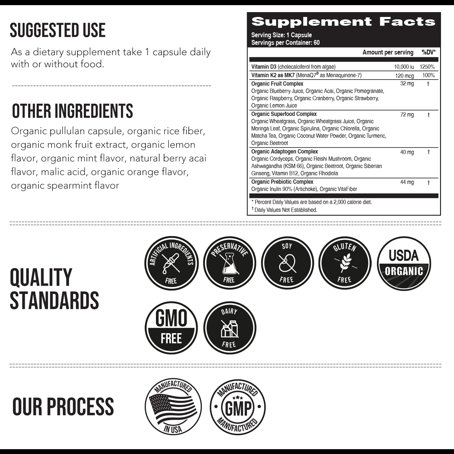 Triquetra Health packaging close-up showing clean formula