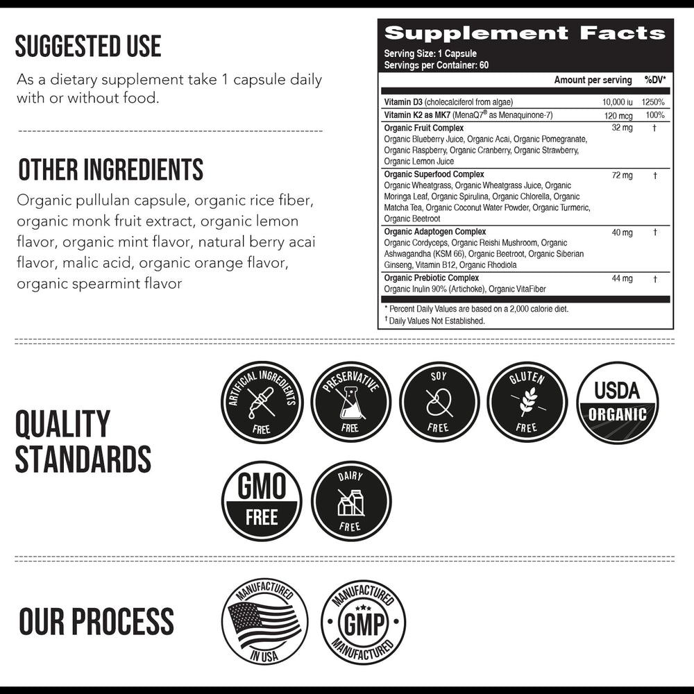 Triquetra Health packaging close-up showing clean formula