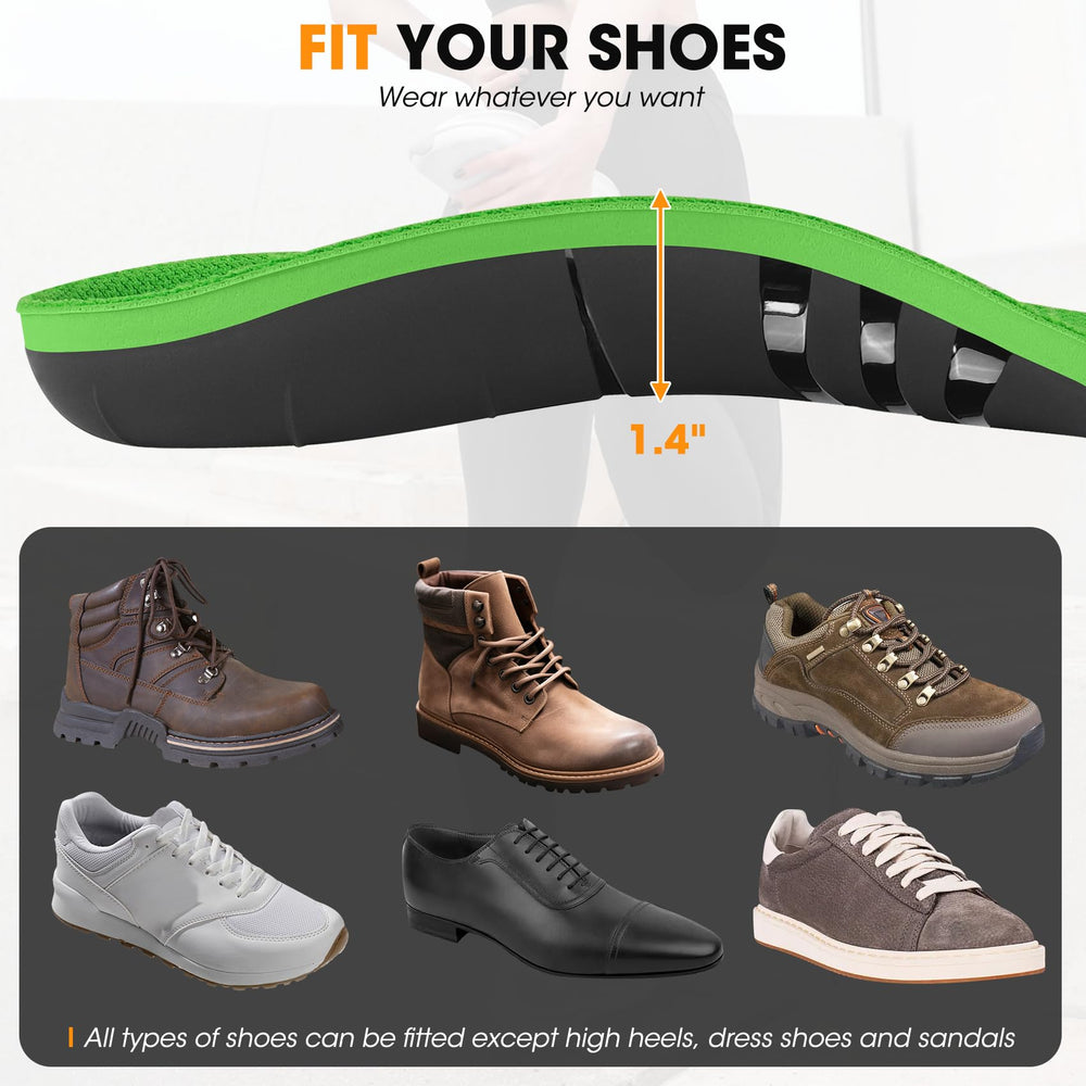 Trooer cut-to-fit insole diagram shows sizing and customization