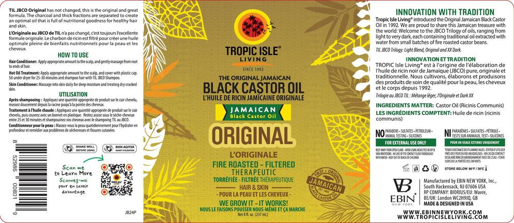 Hair application for smoother, shinier strands with JBCO.