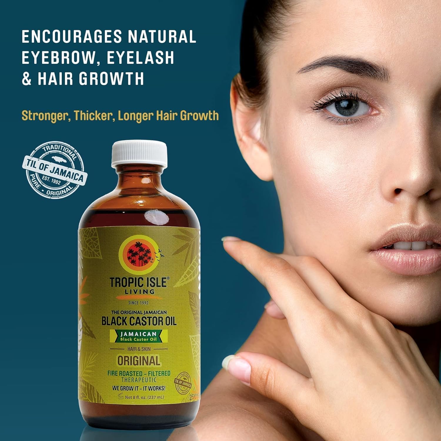 Moisture sealing for skin care and scalp conditioning with JBCO.