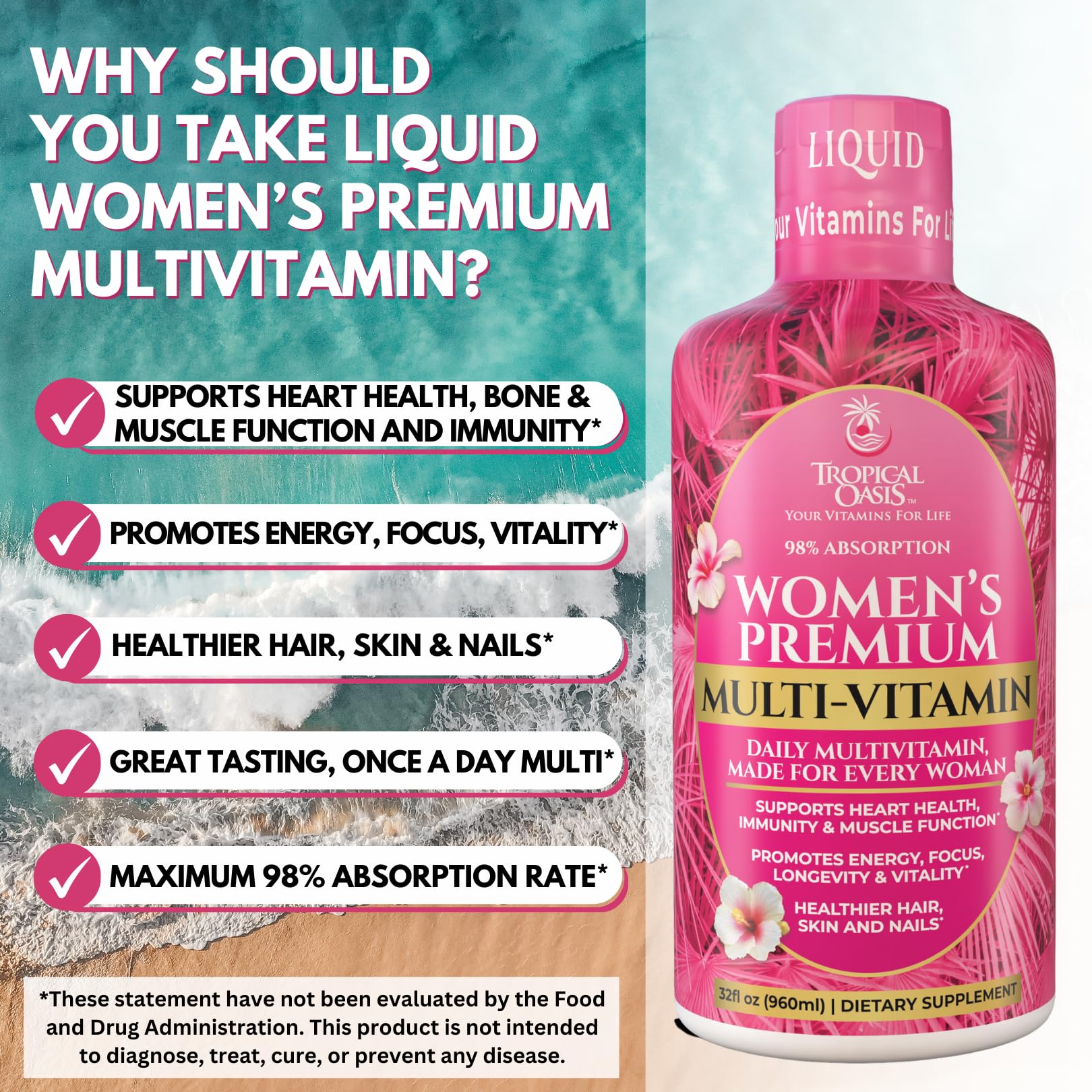 Tropical Oasis antioxidant-immune ingredients blend supports everyday vitality