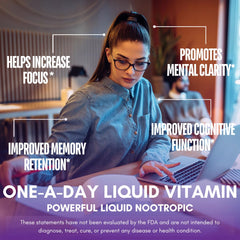 Dosing dropper demonstrates precise liquid delivery for concentration support.