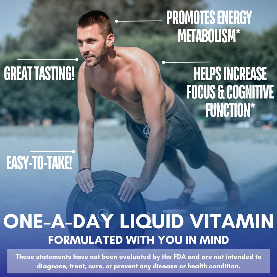 Tropical Oasis Liquid B-Complex label highlights eight B vitamins and herbs
