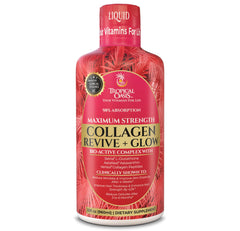 Tropical Oasis Liquid Collagen Glow bottle highlighting 5000mg VERISOL for radiant skin