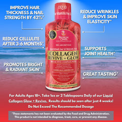 Close-up of glowing skin after using Tropical Oasis Liquid Collagen Glow