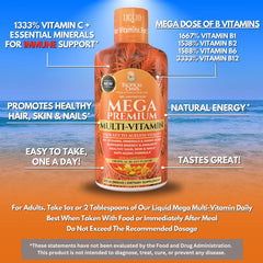 Tropical Oasis Mega Premium ingredients panel highlights 110 components for comprehensive support