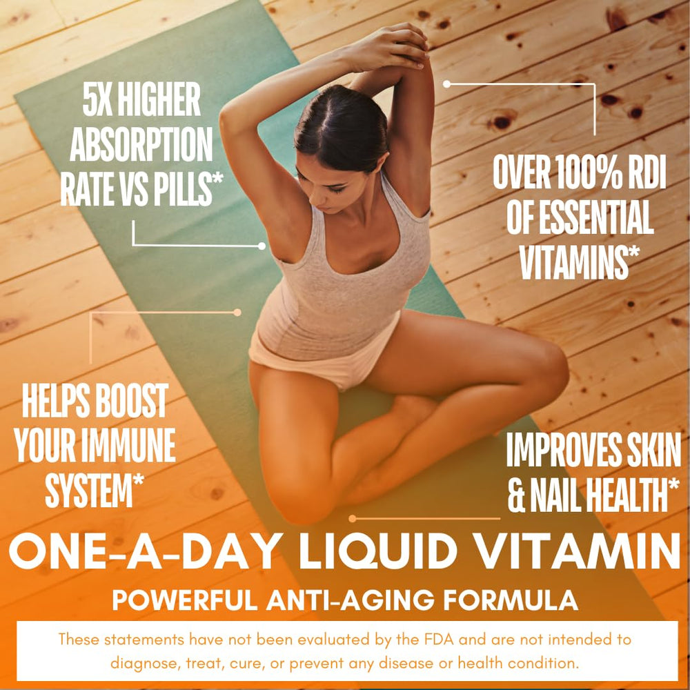Tropical Oasis Mega Premium orange flavor bottle provides tasty, sugar-free multivitamin experience