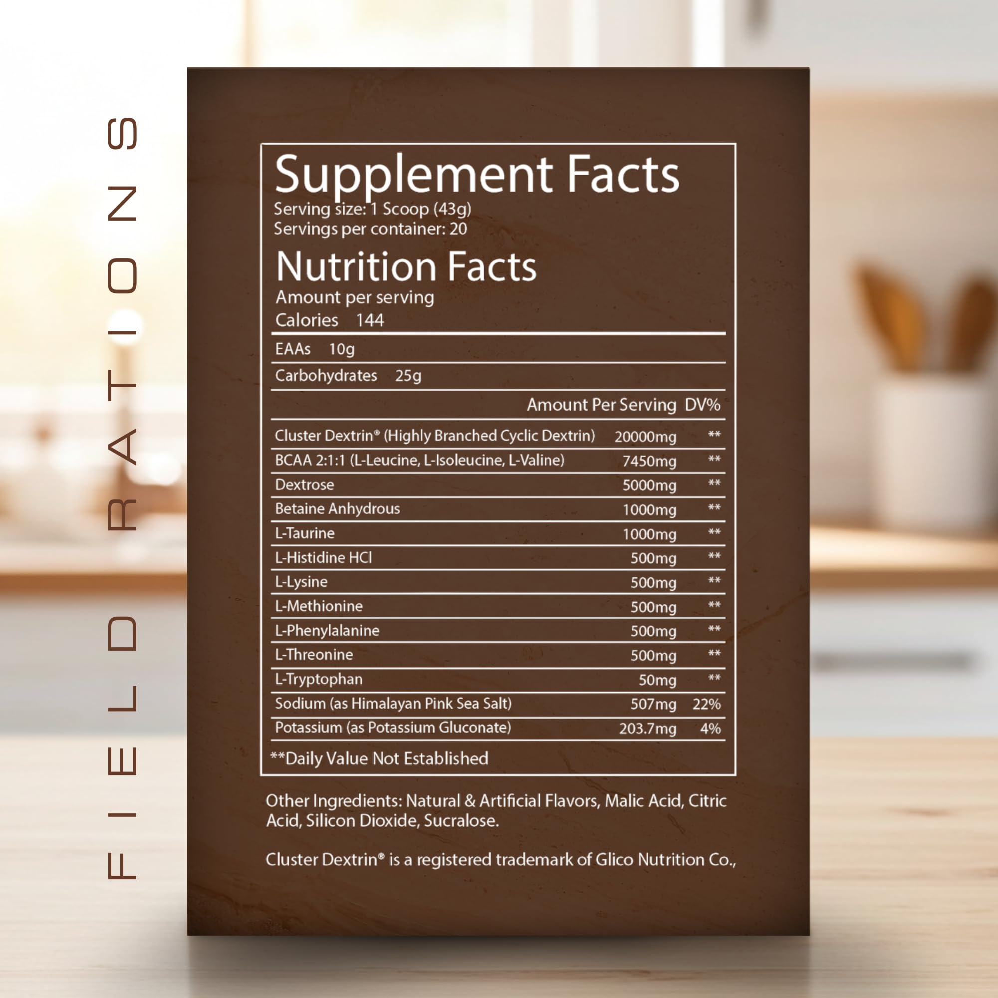 Troponin Field Rations gym scene conveys performance-focused hydration and energy support