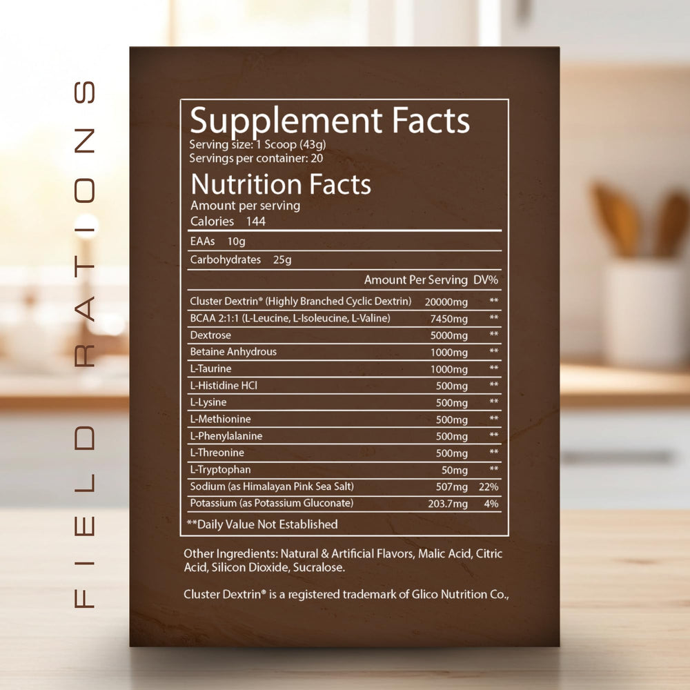 Troponin Field Rations gym scene conveys performance-focused hydration and energy support