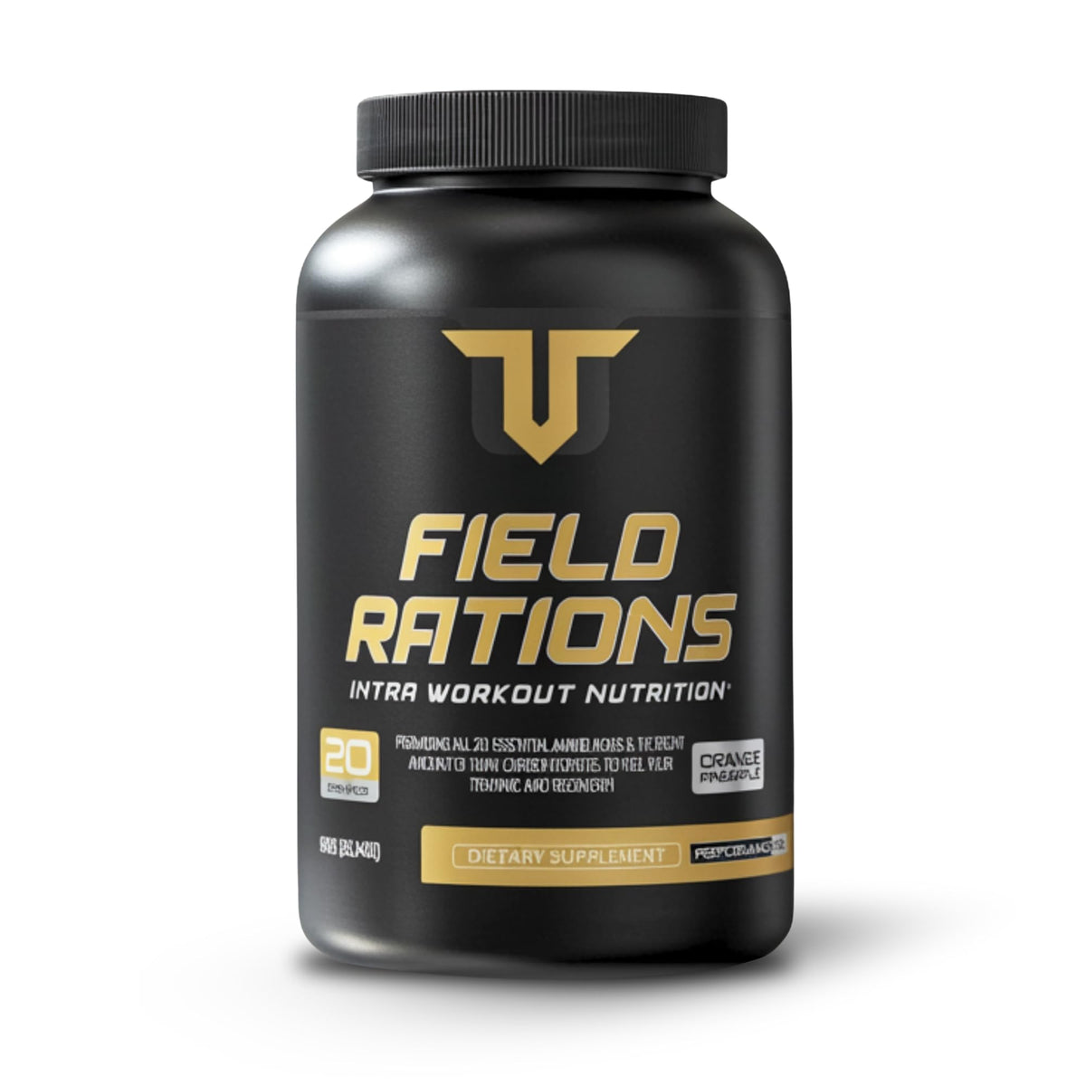 Troponin Field Rations tub on table demonstrates intra-workout fuel for steady energy