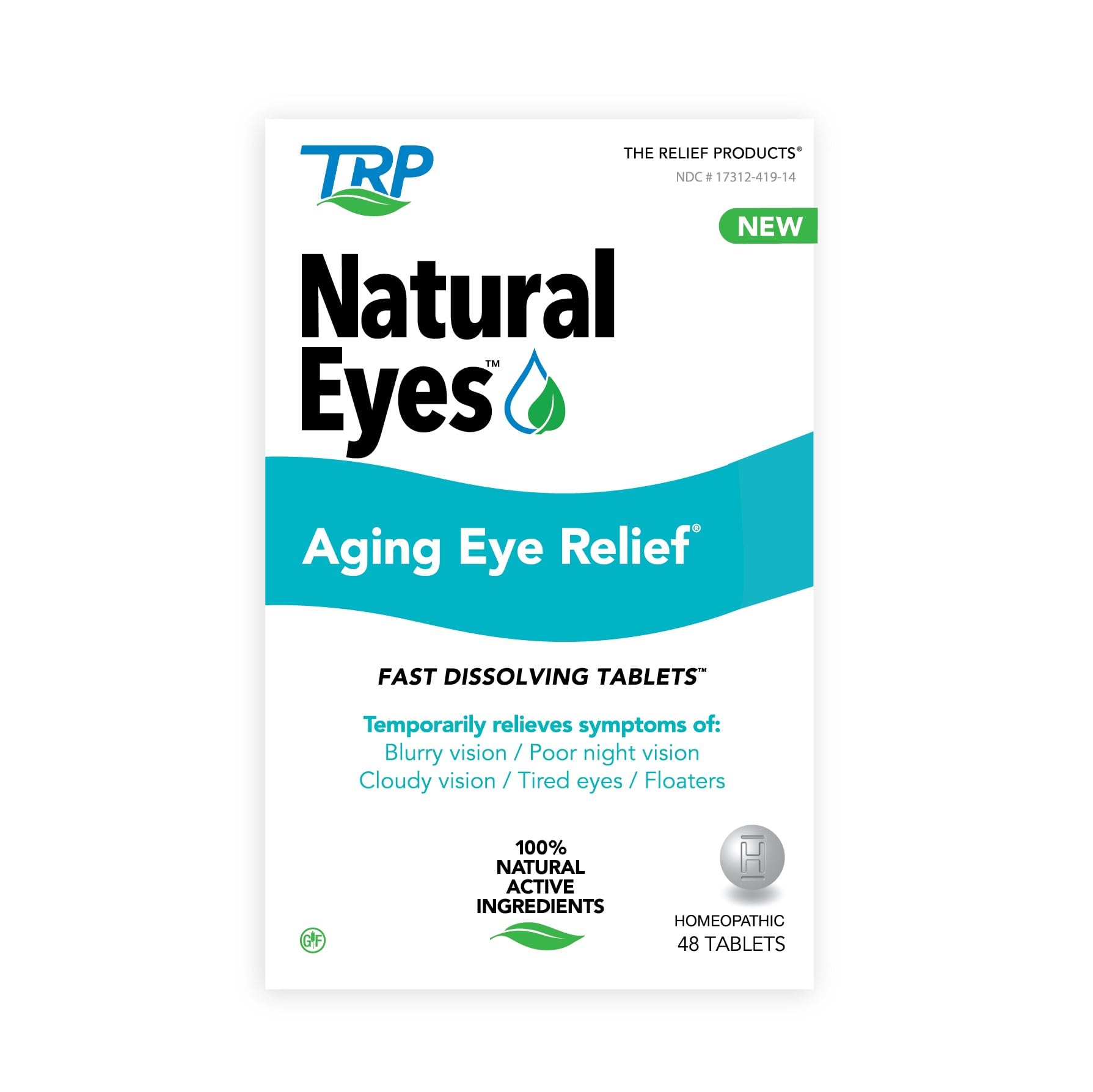 TRP Natural Eyes aging eye relief bottle for daily eye comfort