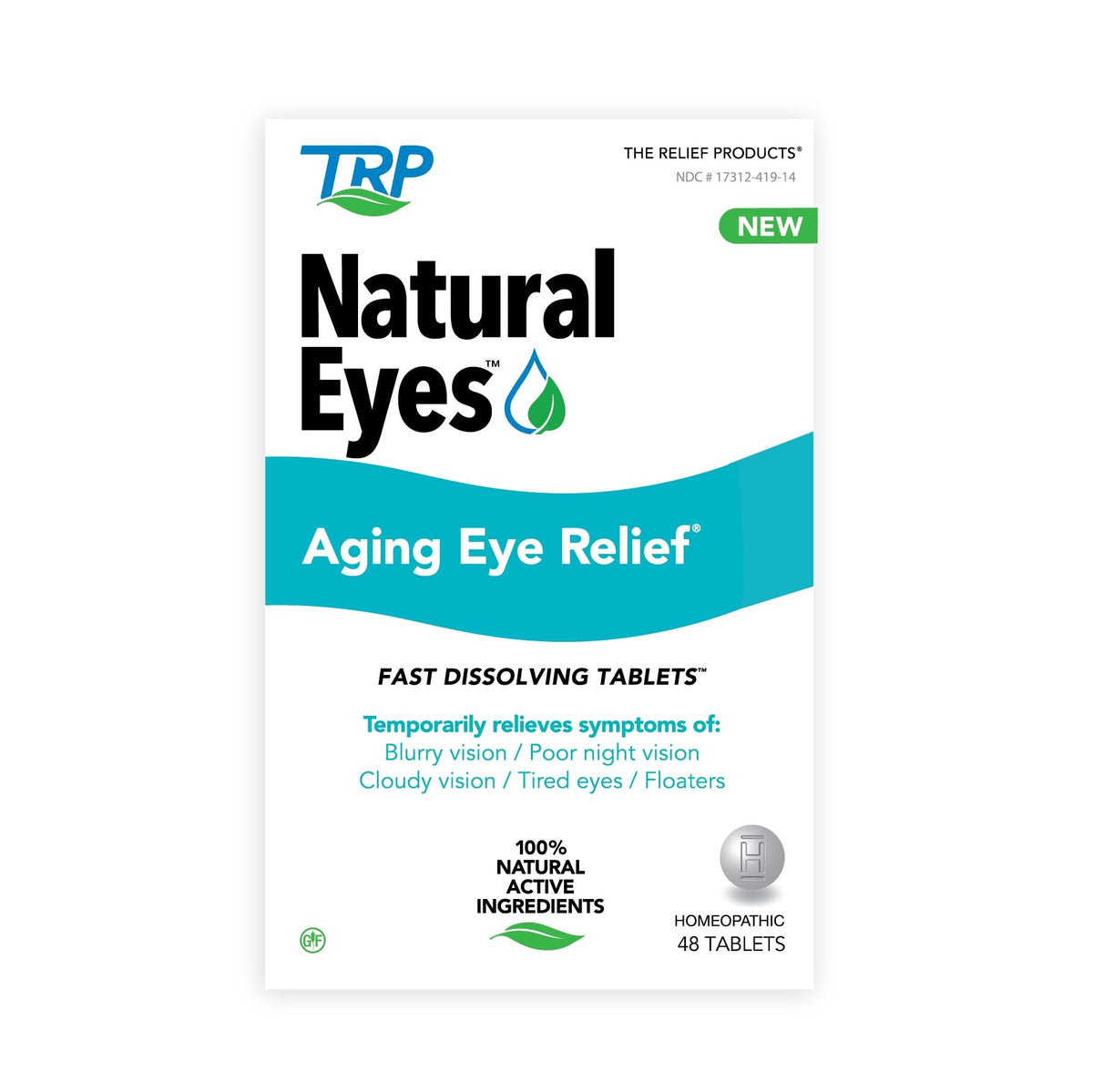 TRP Natural Eyes aging eye relief bottle for daily eye comfort
