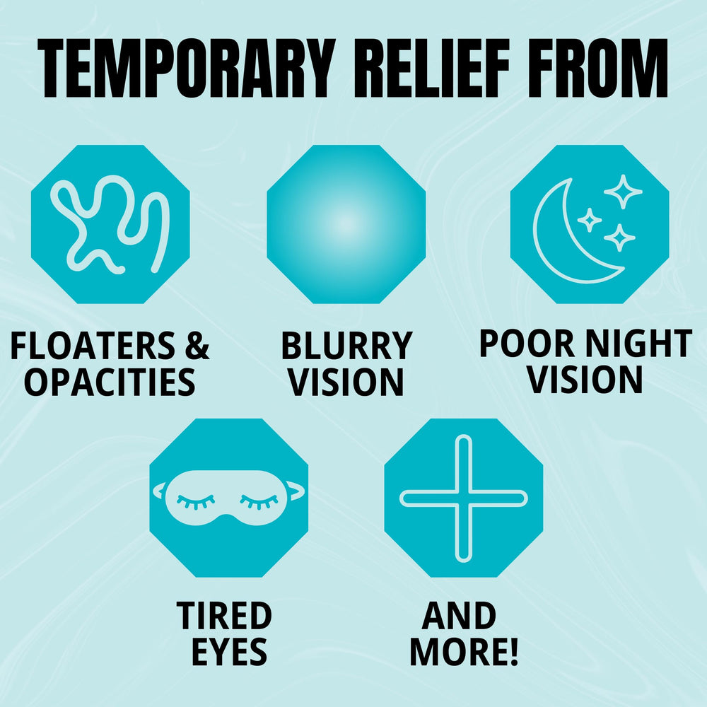 Close-up of TRP Natural Eyes tablets for gentle relief