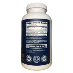 TRTL Psyllium Husk Capsules bottle side view showing 240-count supply for long-term use