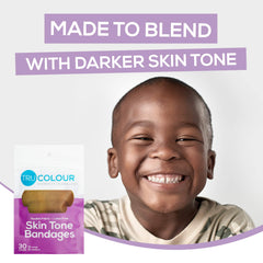Tru-Colour fabric bandage close-up highlighting flexible adhesive