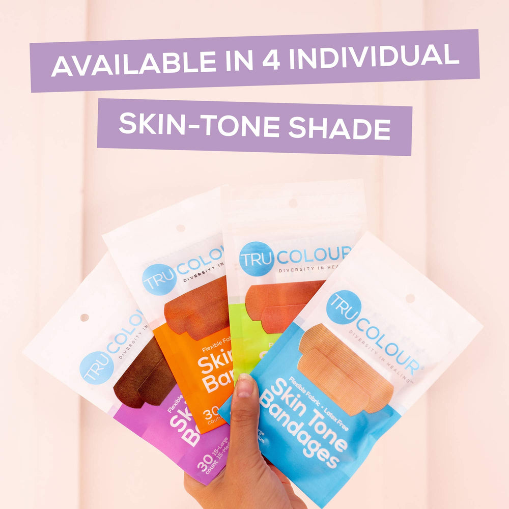 Tru-Colour latex-free adhesive suitable for sensitive skin