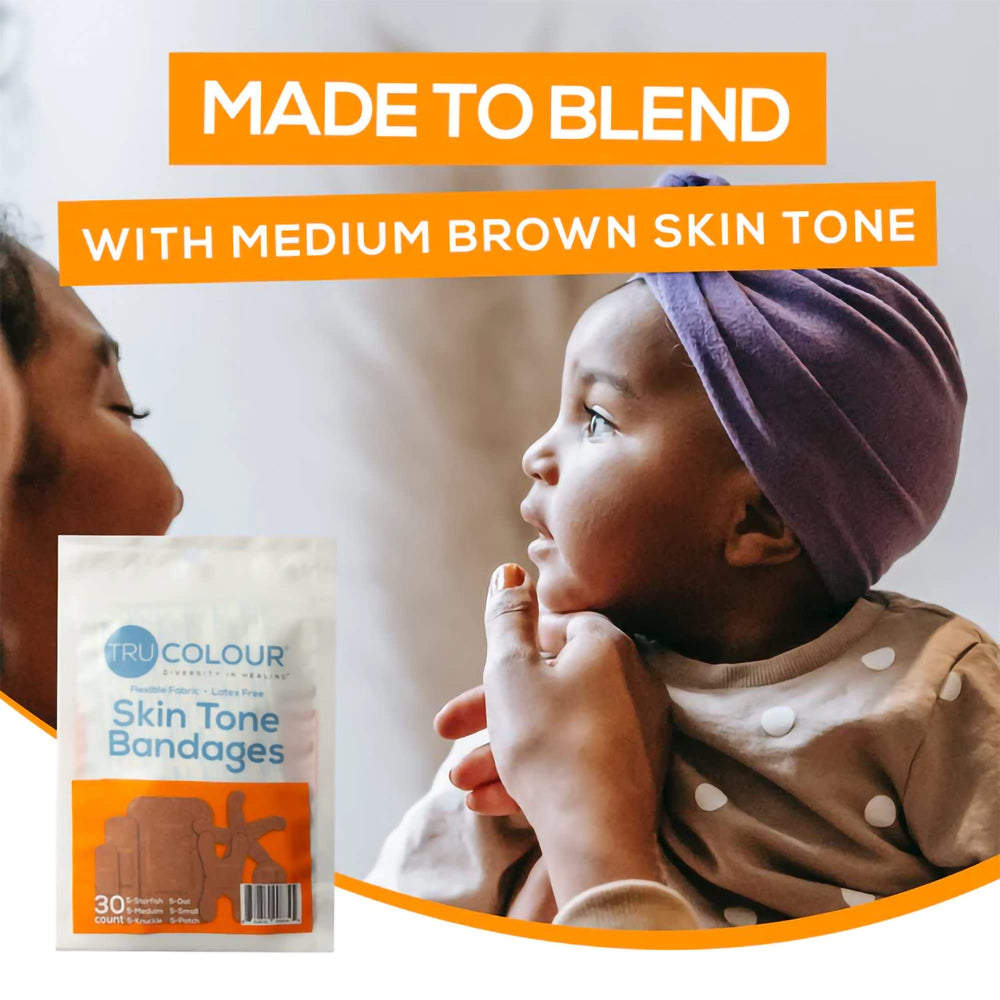 Tru-Colour Skin Tone Bandages spot bandage provides targeted protection