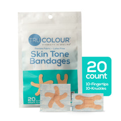 Tru-Colour waterproof beige bandages stay secure during daily activities
