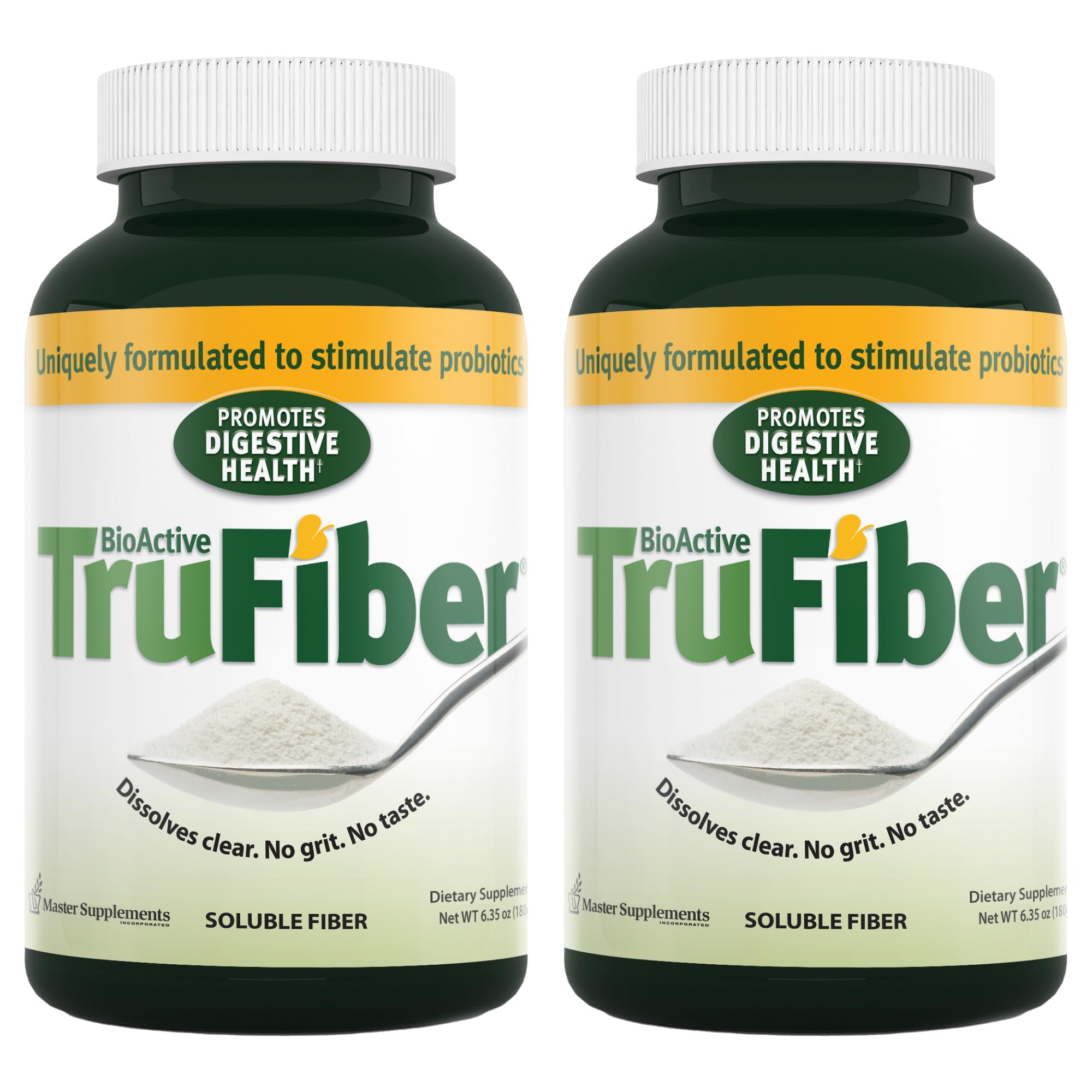TruFiber powder dissolves clearly in water for easy daily use and gut support.