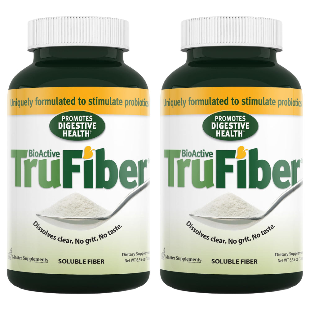 TruFiber powder dissolves clearly in water for easy daily use and gut support.